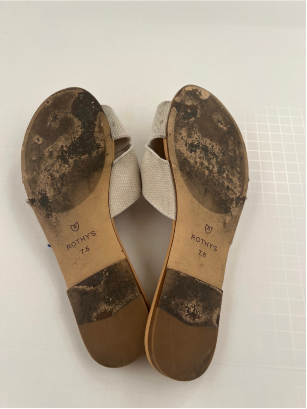 Rothy's The Knot slide sandal Cream 7.5 - Picture 5 of 5
